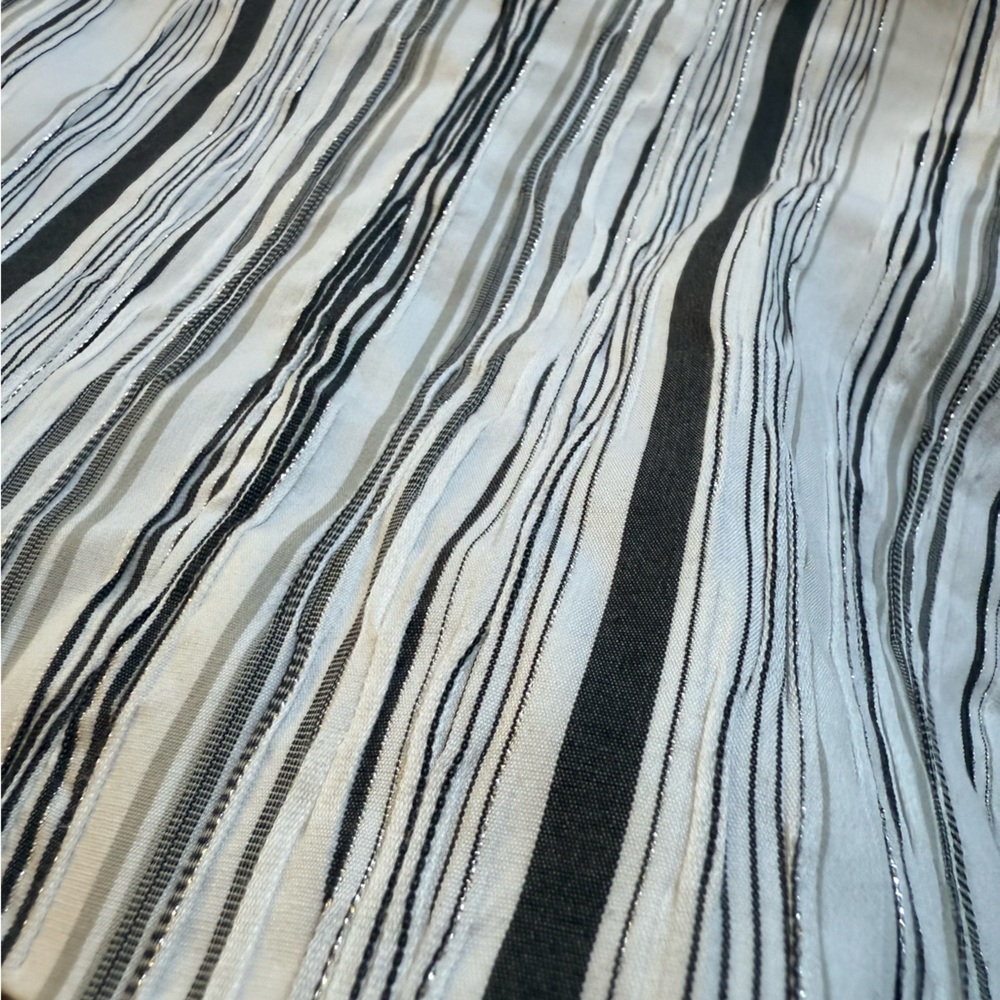 Chicos Monochrome Striped Jacket Button Front Cuf… - image 7